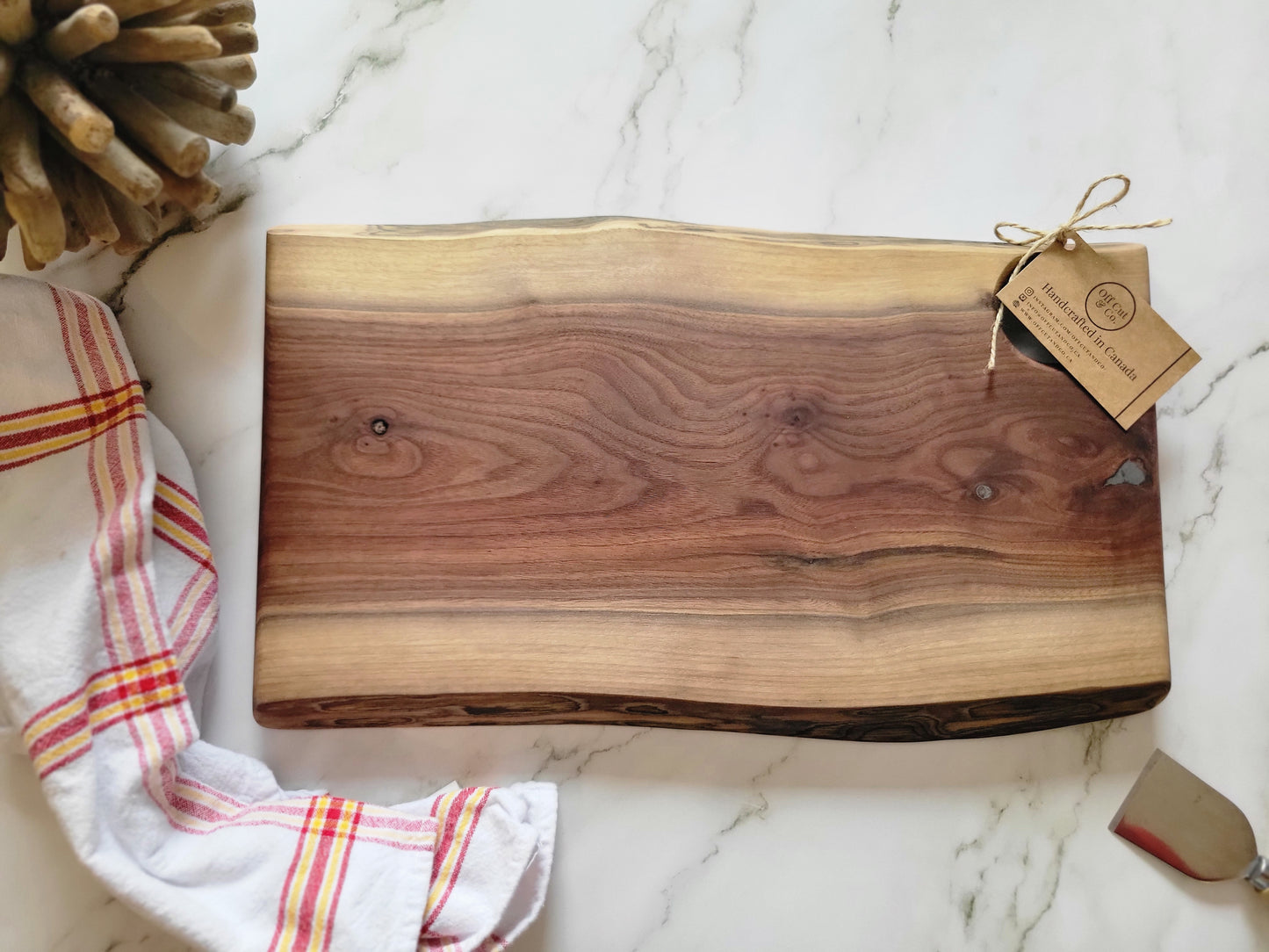 Handmade Walnut Charcuterie Board (17" x 0.75" x 10) - A309