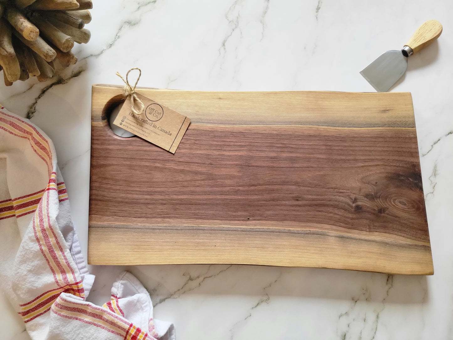 Handmade Walnut Charcuterie Board (17.5" x 0.75" x 10") - A317