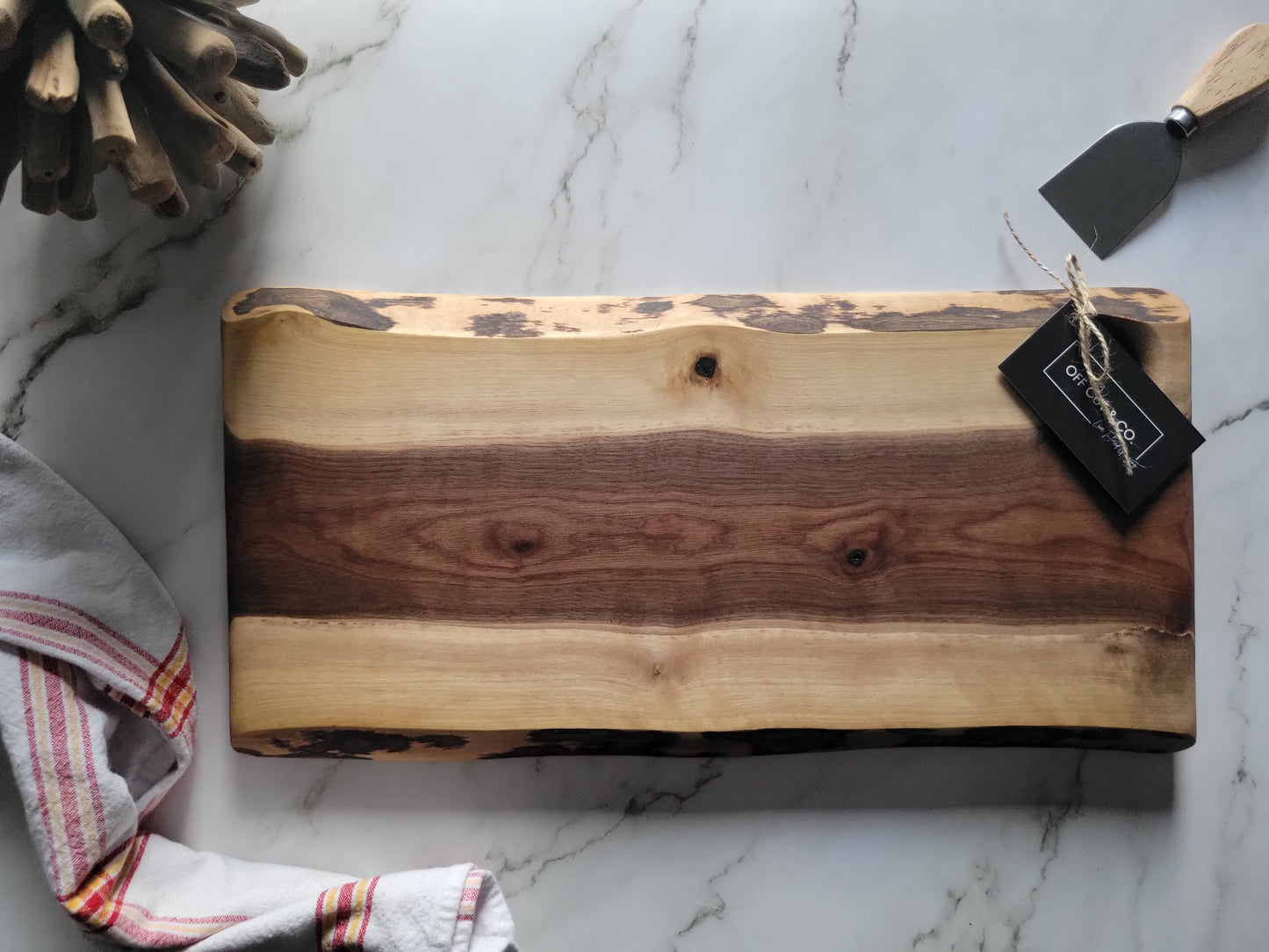 Handmade Walnut Charcuterie Board (17.75" x 0.75" x 8.75") - A339