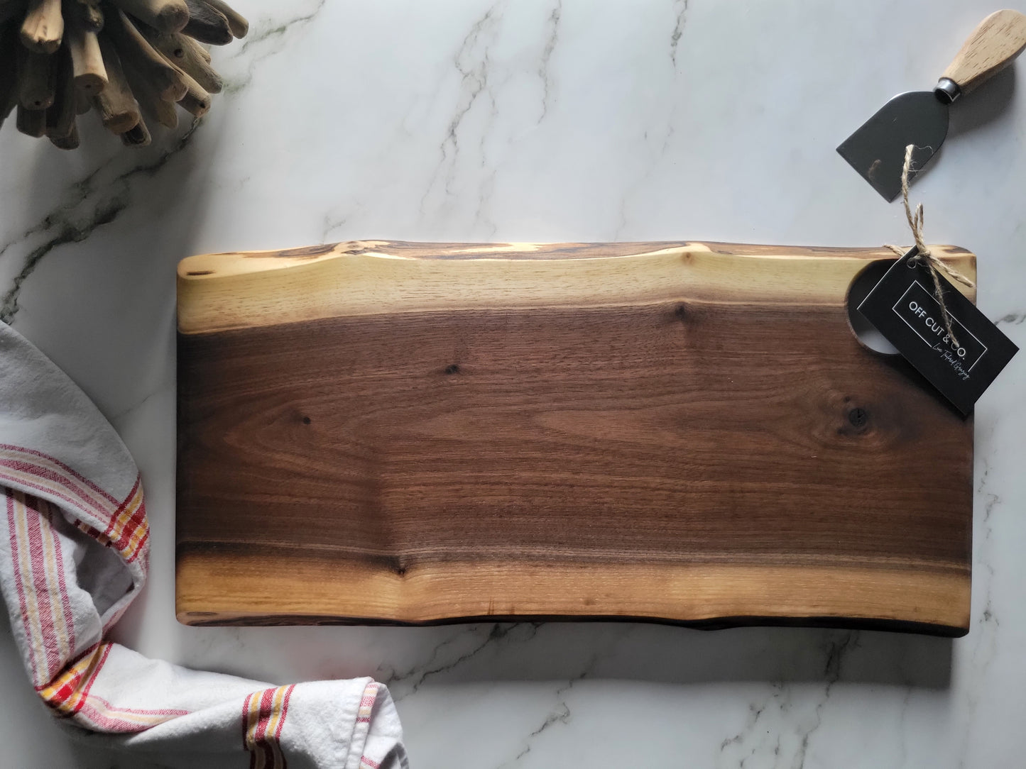 Handmade Walnut Charcuterie Board (17.75" x 0.75" x 8.75") - A340