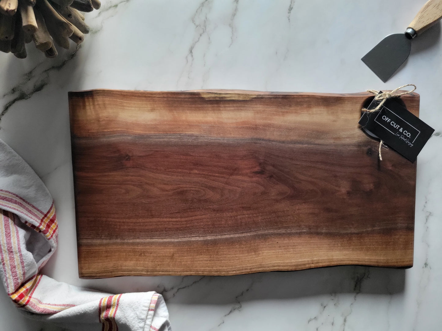 Handmade Walnut Charcuterie Board (17.75" x 0.75" x 10") - A341