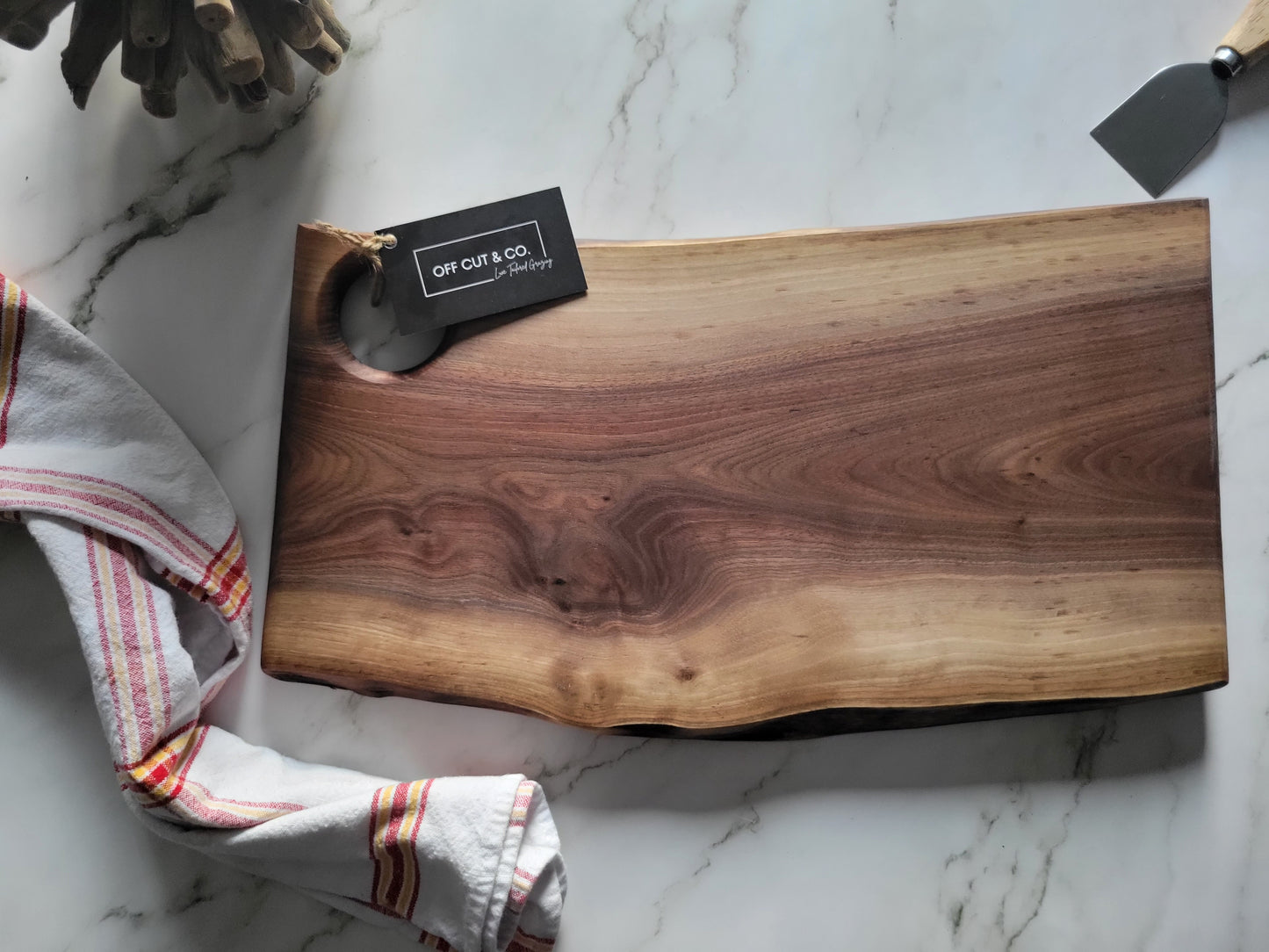 Handmade Walnut Charcuterie Board (17.5" x 0.75" x 9") - A342