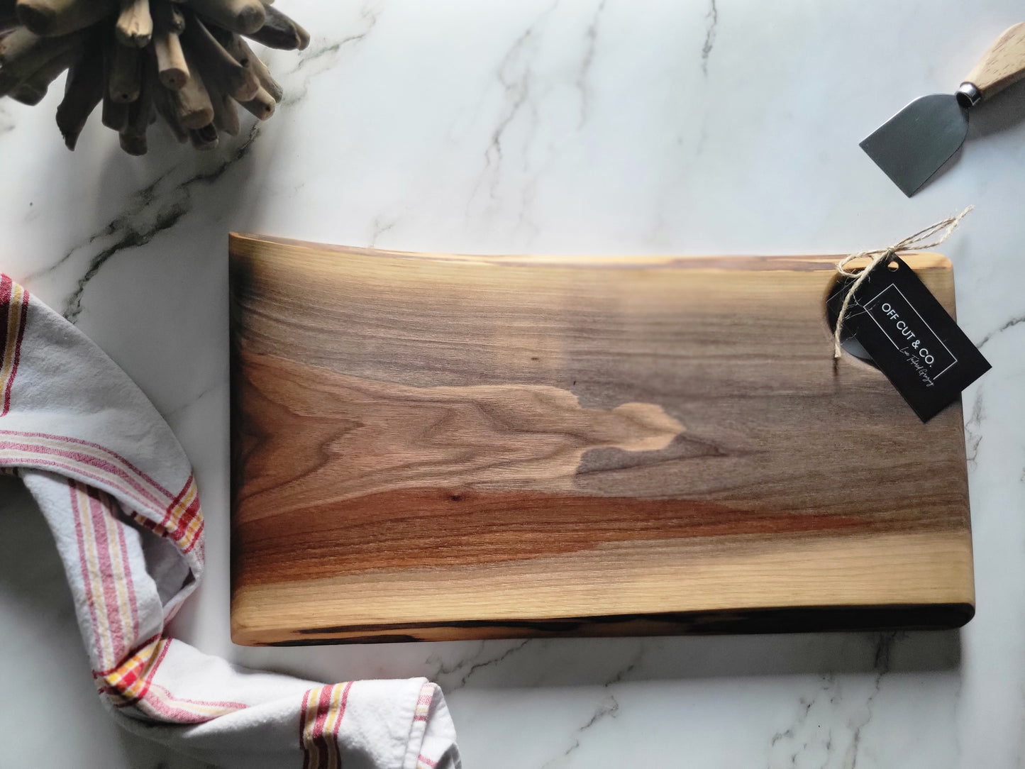 Handmade Walnut Charcuterie Board (17" x 0.75" x 9.75") - A345