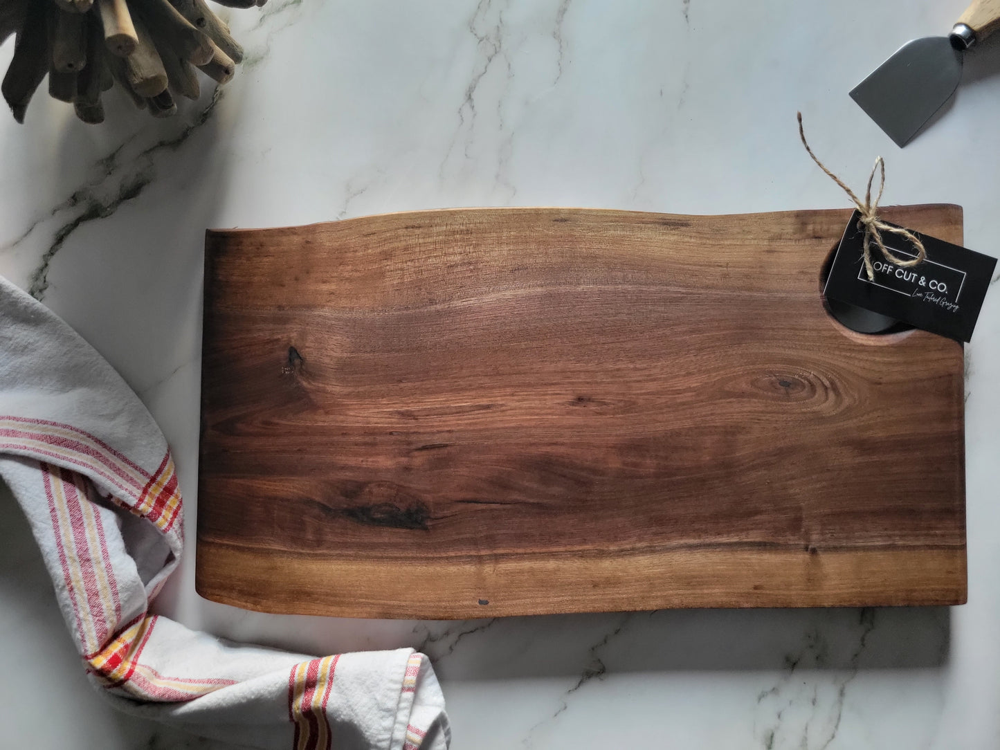 Handmade Walnut Charcuterie Board (17.5" x 0.75" x 9") - A346