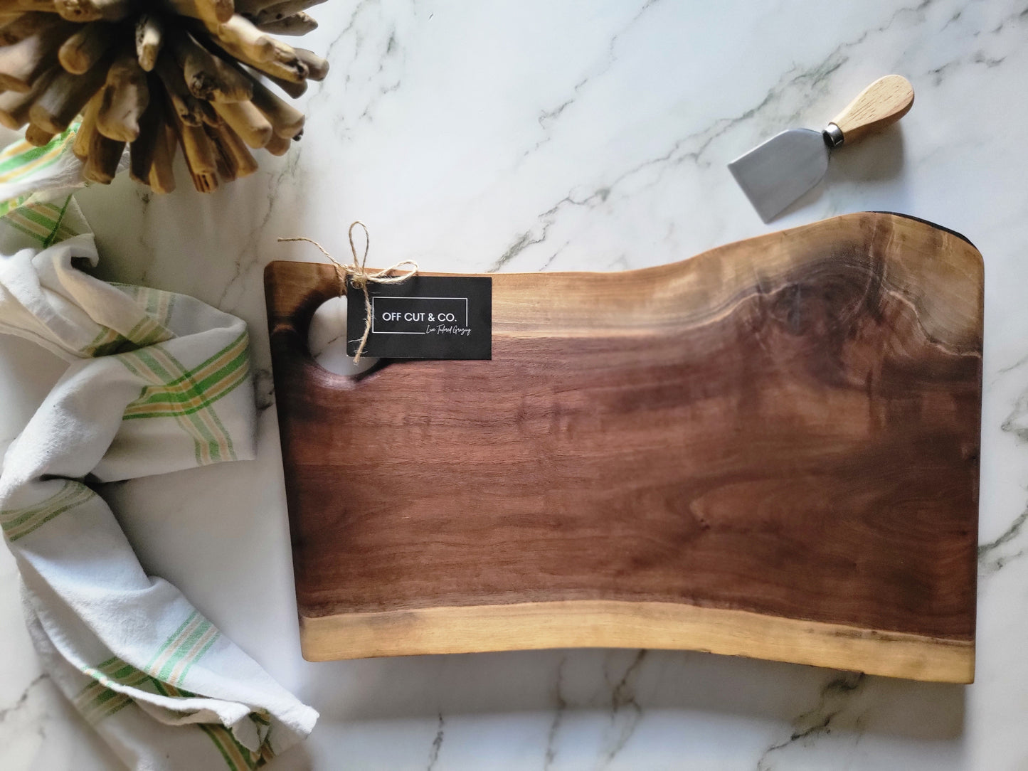 Handmade Walnut Charcuterie Board (17.5" x 0.75" x 11.5") - A347