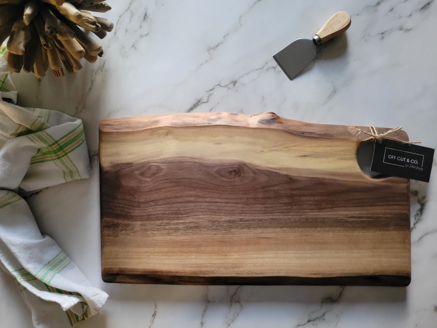 Handmade Walnut Charcuterie Board (18" x 0.75" x 10.25") - A350