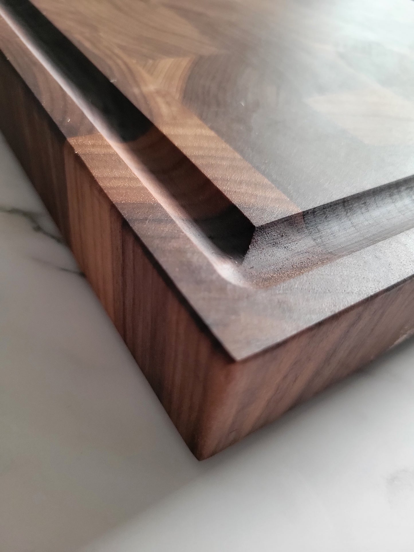 Handmade End Grain Walnut Butcher Block (24" x 1.75" x 12")