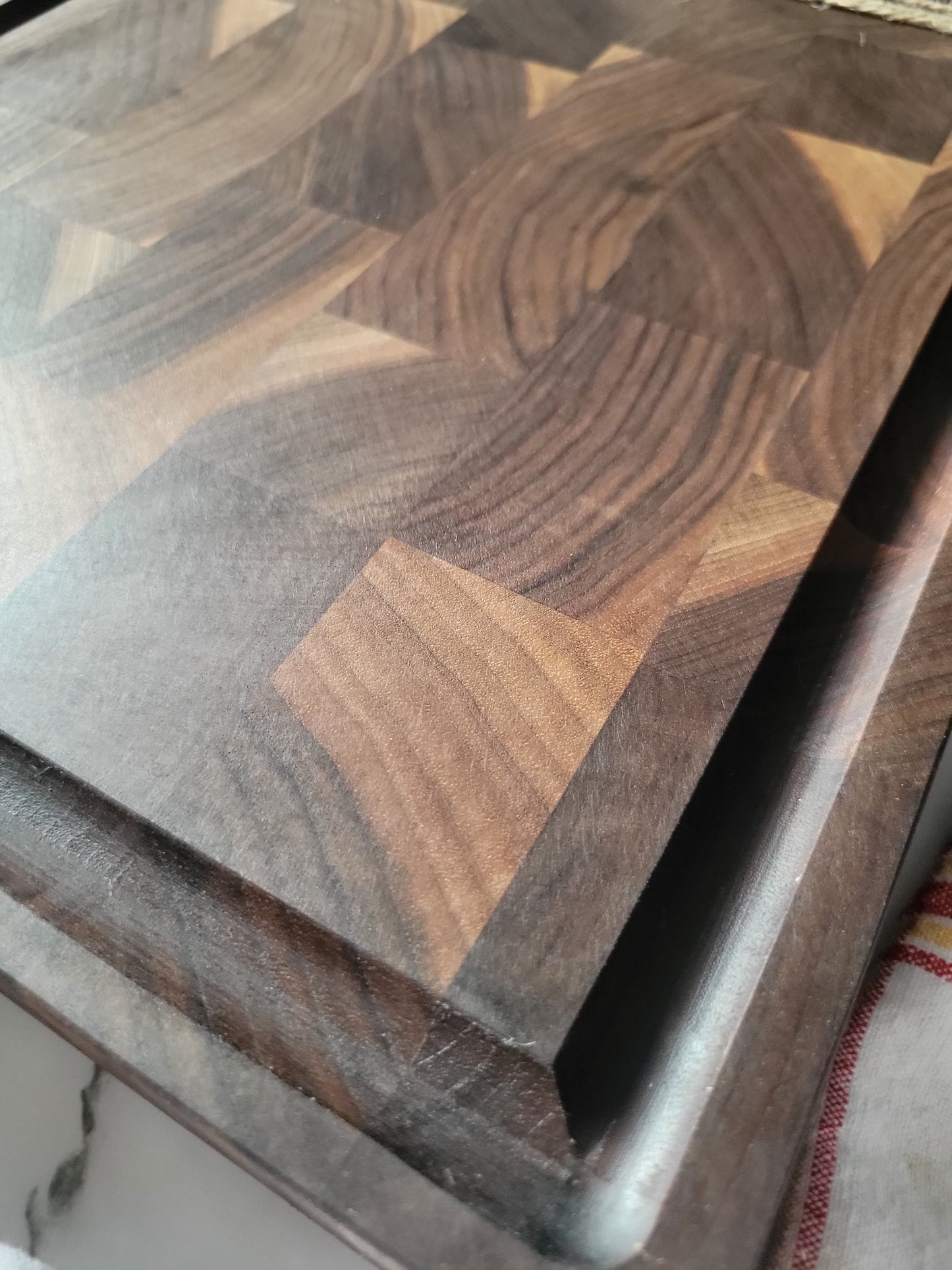 Handmade End Grain Walnut Butcher Block (24" x 1.75" x 12")
