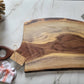 Handmade Walnut Charcuterie Board With Handle (25.5" x 0.75" x 14") - A299