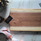 Handmade Walnut Charcuterie Board With Handle (24.5" x 0.75" x 10.75") - A335