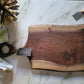 Handmade Walnut Charcuterie Board With Handle (25" x 0.75" x 13") - A353