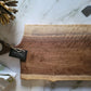 Handmade Walnut Charcuterie Board With Handle (25" x 0.75" x 14.5") - A355