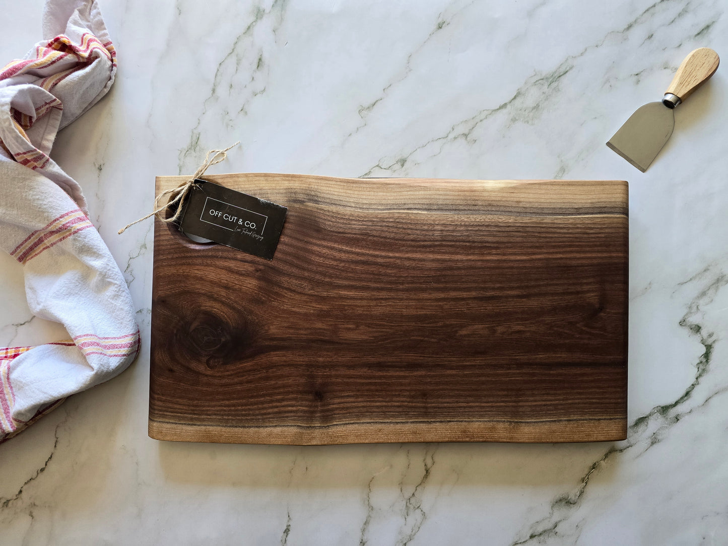 Handmade Walnut Charcuterie Board (17.5" x 0.75" x 9.75") - A377