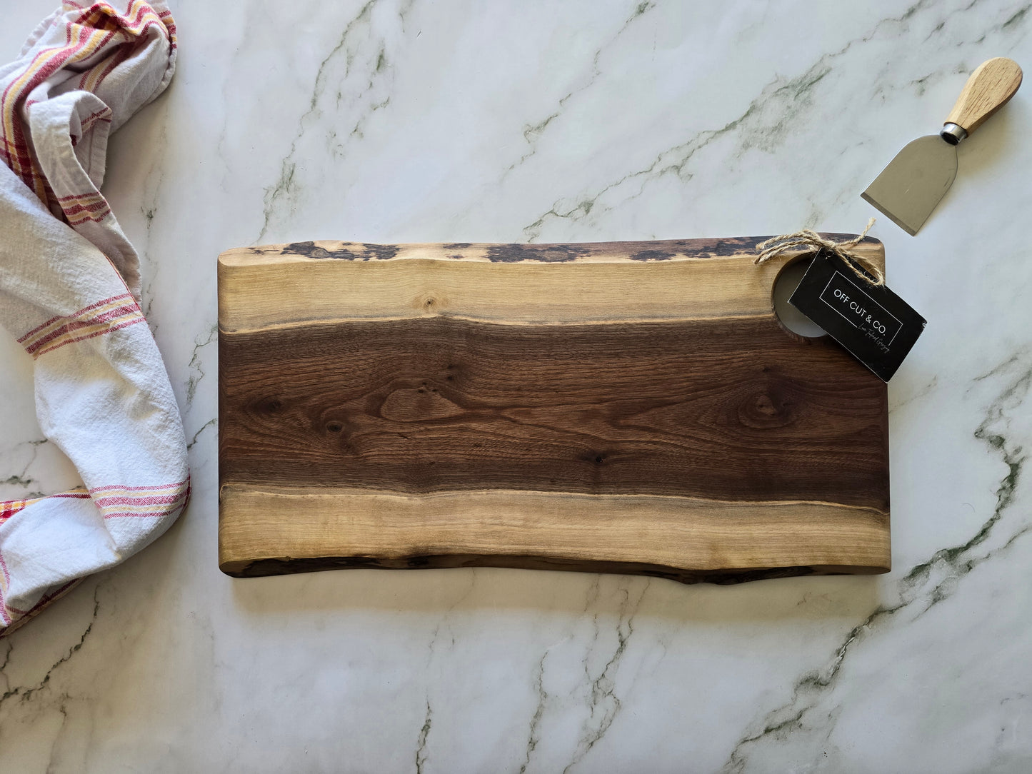 Handmade Walnut Charcuterie Board (17.25" x 0.25" x 9.25") - A386