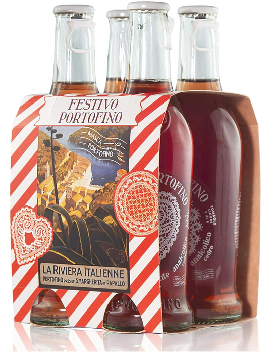 Niasca Festivo Portofino Italian Bitter Tonic, 250 ml, 4/Pack Glass Bottles